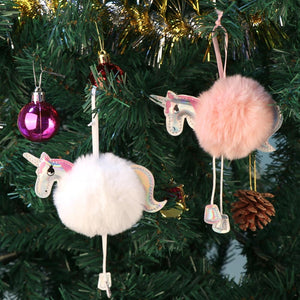 OurWarm Christmas Unicorns Ornaments