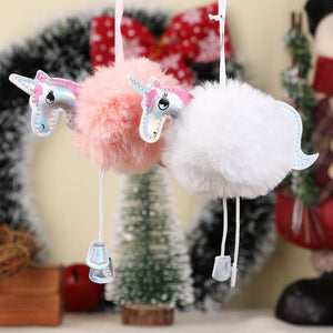 OurWarm Christmas Unicorns Ornaments